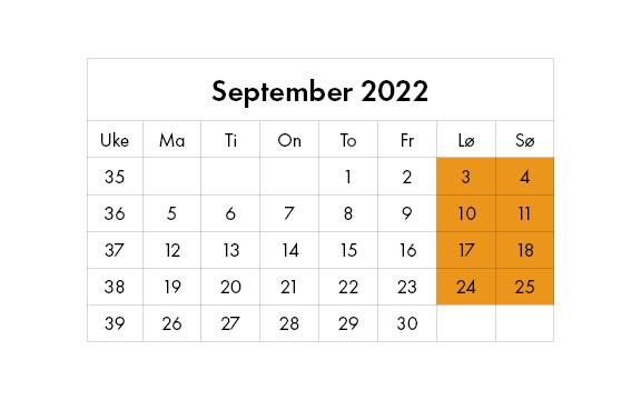 September 2022