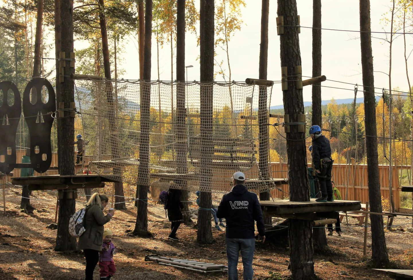 Klatrepark i høstferie