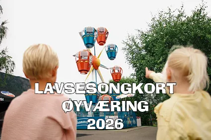 To barn ser på Pariserhjulet
